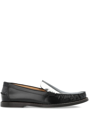Odissì leather slip-on loafers - Black