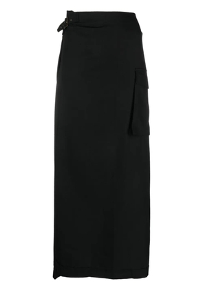 Jean Paul Gaultier Pre-Owned 2000s wrap-design trouser skirt - Black