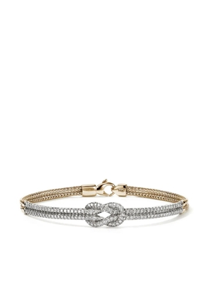 John Hardy 14K yellow gold Love Knot diamonds bracelet