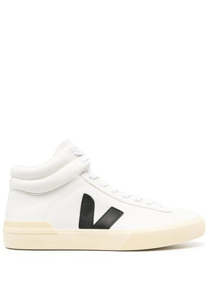 VEJA logo-patch high-top sneakers - White