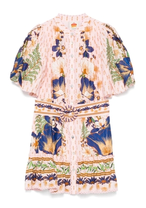 FARM Rio Dream Garden mini dress - Pink
