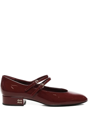Miu Miu double-strap pumps - Red
