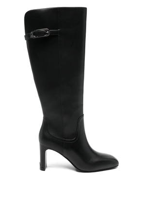 LIU JO 88mm knee-high leather boots - Black