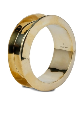 Parts of Four 30mm Portal polished bangle - Gold