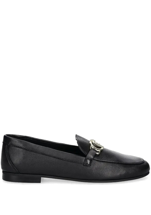 LIU JO logo-plaque loafers - Black