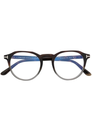 TOM FORD Eyewear FT5833B round-frame glasses - Brown