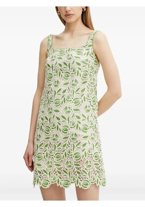 LUISA SPAGNOLI floral-lace mini dress - Green