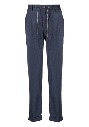 Luciano Barbera drawstring-waist straight-leg trousers - Blue