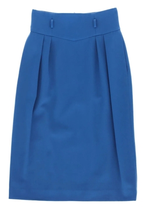 Christian Dior Pre-Owned 1970s pleat skirt - Blue