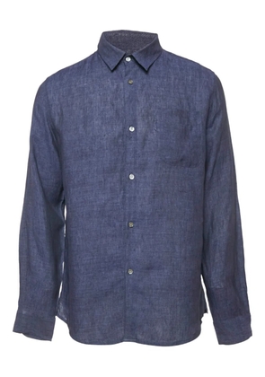 Derek Rose 2024 linen pocket shirt - Blue