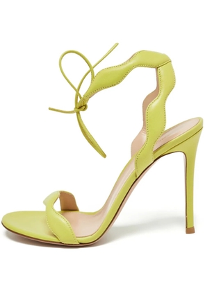 Gianvito Rossi 105mm scalloped strappy sandals - Green