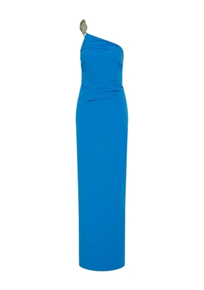 Rachel Gilbert Antoinne embellished one-shoulder maxi dress - Blue