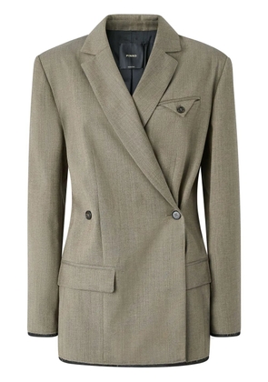 PINKO mélange-effect blazer - L67 BROWN WATER BOTTLE