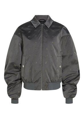 Karl Lagerfeld logo-embellished bomber jacket - Grey