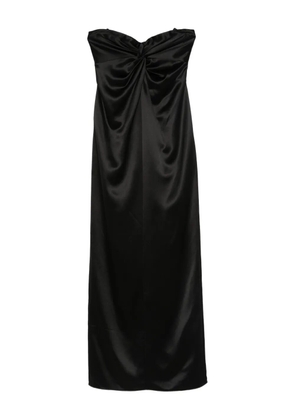 Retrofete twisted strapless dress - Black
