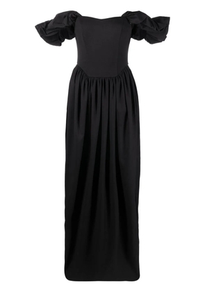 V:PM ATELIER Farah off-shoulder maxi dress - Black