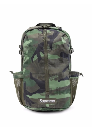Supreme camouflage-print backpack - Green