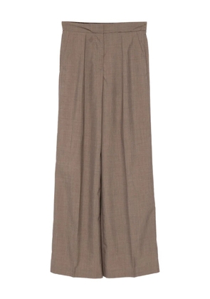 JOSEPH Alanel pleated-front trousers - Brown