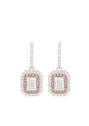 HYT Jewelry 18kt white gold diamond drop earrings - Silver