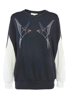 Stella McCartney Pre-Owned bird-embroidery sweatshirt - Blue