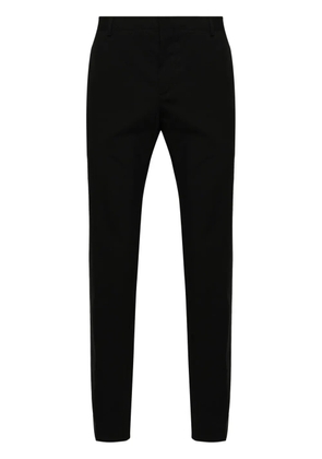 Calvin Klein tapered wool-blend tailored trousers - Black