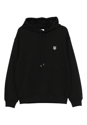 Maison Kitsuné fox-head patch hoodie - BLACK