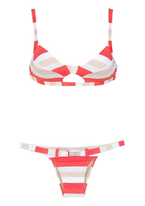 Amir Slama striped bikinis - Red