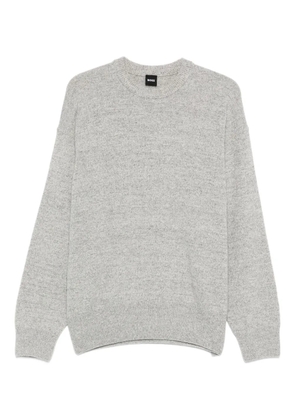 BOSS crew-neck long-sleeve sweater - Grey