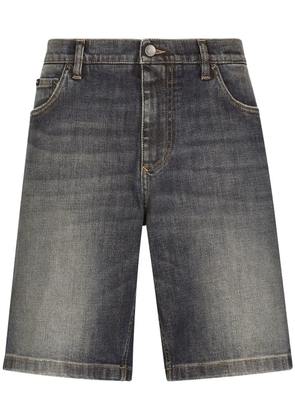 Dolce & Gabbana knee-length denim shorts - Blue