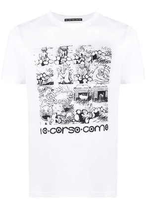 10 CORSO COMO graphic print short-sleeved T-shirt - White