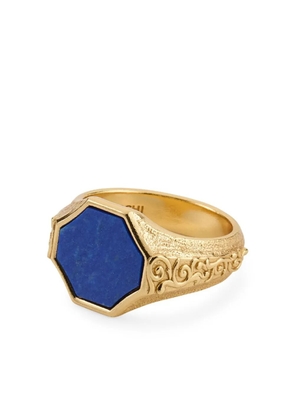 Emanuele Bicocchi signet ring - BLUE