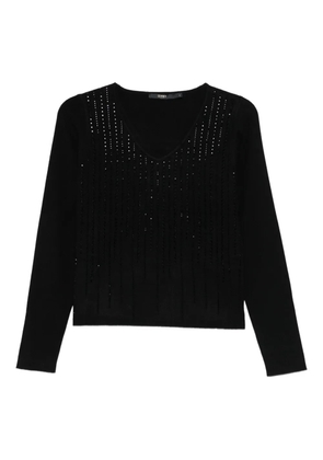 Seventy rhinestone-embellished jumper - Black