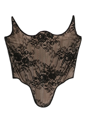 Giuseppe Di Morabito lace corset top - Black