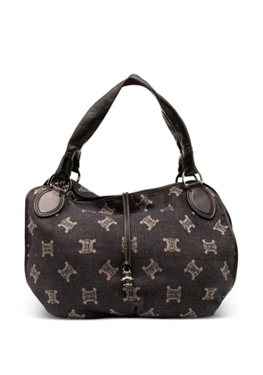 Celine Pre-Owned 2008 Macadam Denim Bittersweet hobo bag - Brown