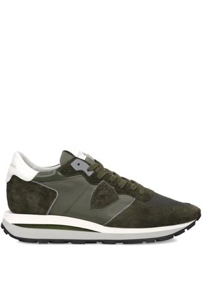 Philippe Model Paris Tropez Haute suede-panelled sneakers - Green