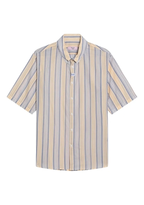 Martine Rose striped short-sleeve shirt - Yellow