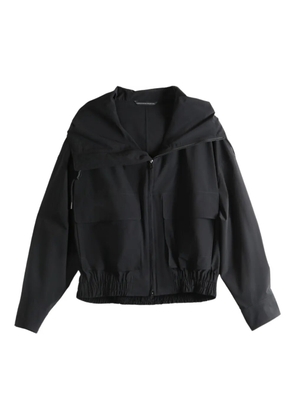 Y's hooded drawstring jacket - Black