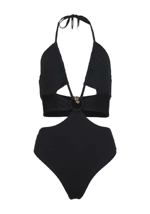 Max Mara Cleopatra halterneck-cutout swimsuit - Black
