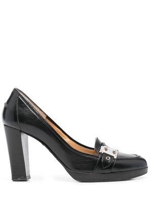 Hermès Pre-Owned 2000s 90mm leather pumps - Black