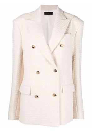 AMIRI knitted double-breasted blazer - Neutrals