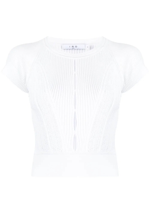 IRO cut-out knit T-shirt - White