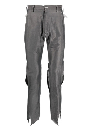 sulvam slim cut-out trousers - Grey