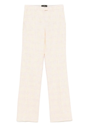 ETRO checked trousers - Yellow