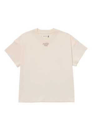 Honor The Gift Pendant Box raw-edge embroidered T-shirt - Neutrals