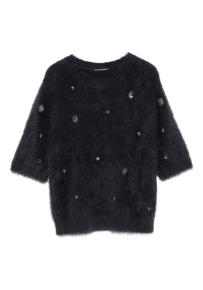 Luisa Cerano embellished sweater - Blue