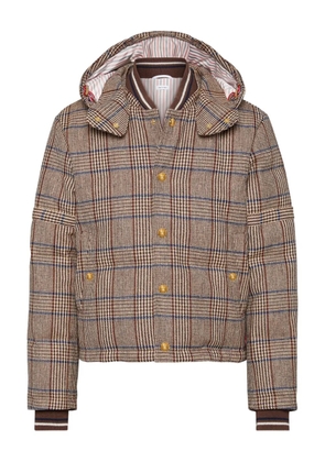 Thom Browne Hunting 4-Bar tweed bomber jacket