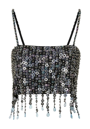 PINKO sequinned tank top - Black