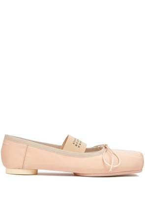 MM6 Maison Margiela Anatomic Numbers-motif ballerina shoes - Neutrals