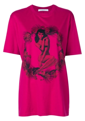 Givenchy pin-up print T-shirt - Pink