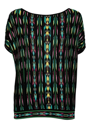 Missoni Pre-Owned patterned-intarsia vest - Black